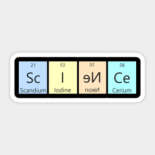 ScINeCe Funny Science Gift for Chemistry Geeks Sticker